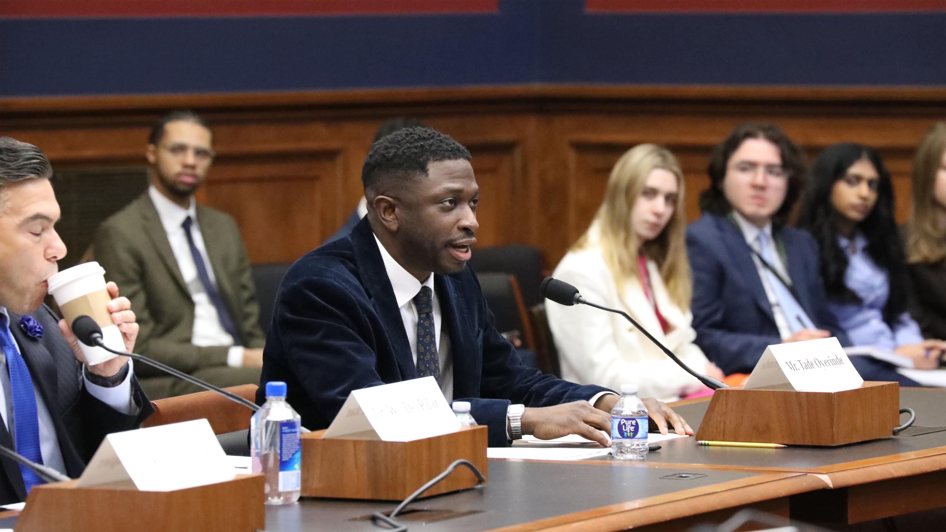 Chancellor Tade Oyerinde's congressional testimony