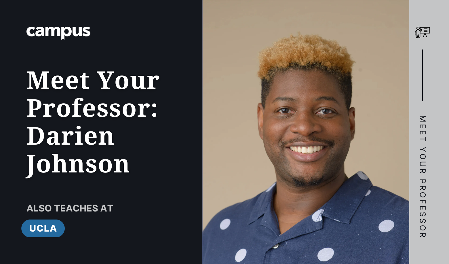 Meet Your Professor: Darien Johnson