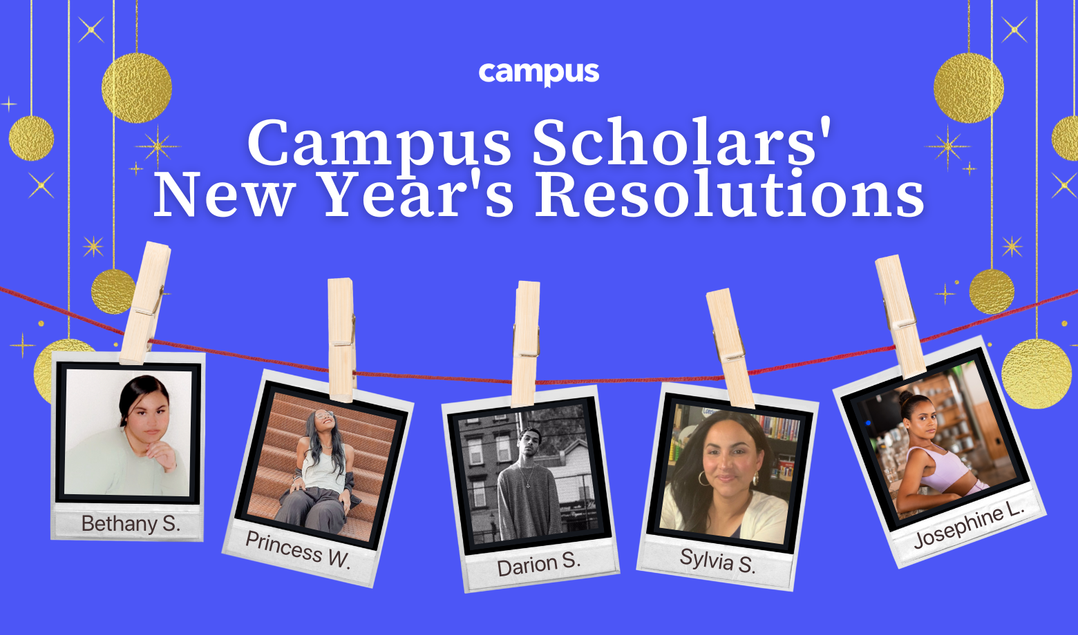 2023 New Year's Resolutions from Campus Scholars